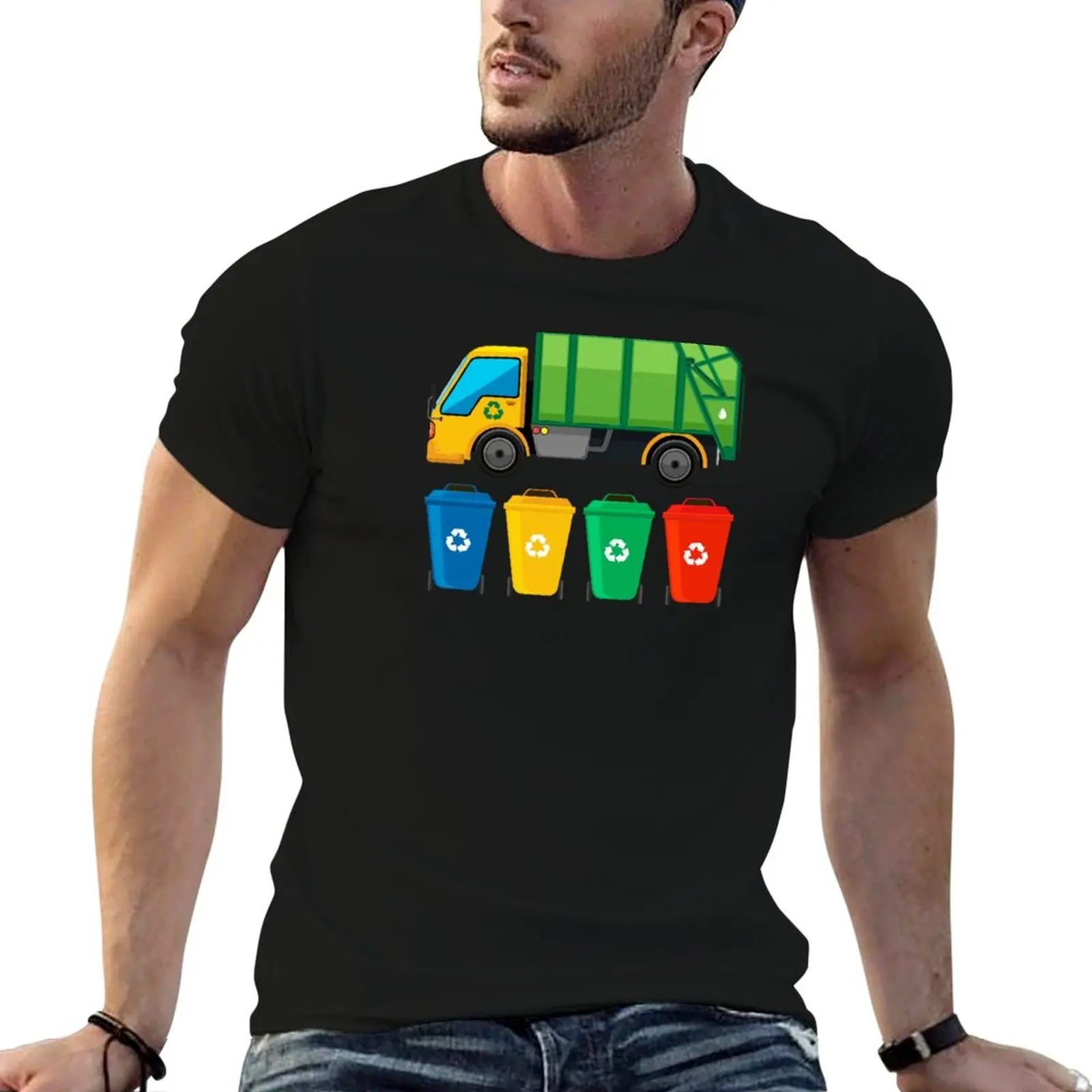 

Garbage Truck T-Shirt cotton t shirt man t shirt custom print T-Shirt