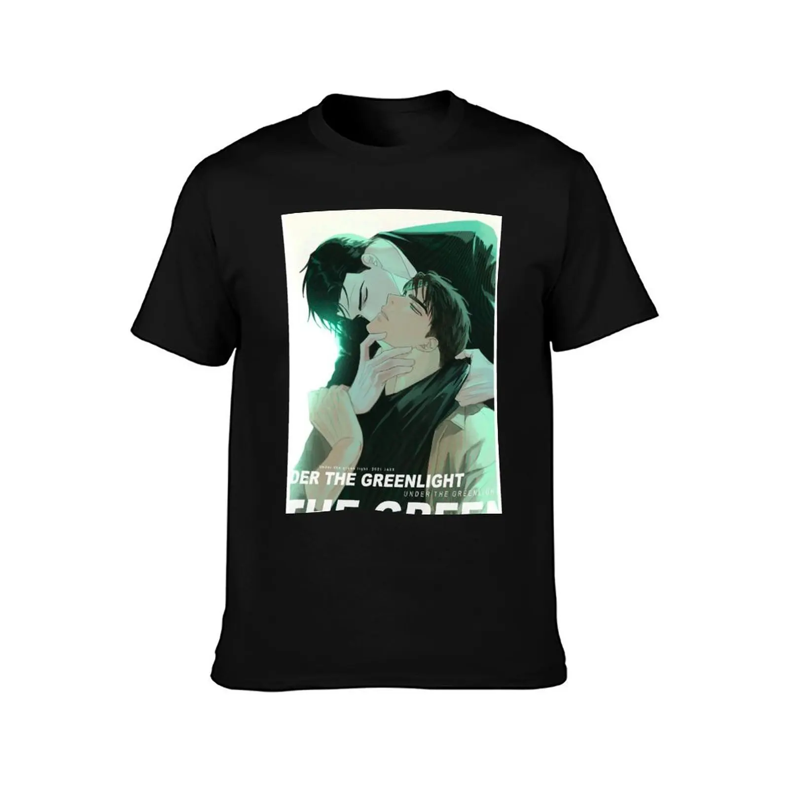 Jin and Matthew Under The Green Light Manhwa T-Shirt Comfortable Basic Crew Neck Tee