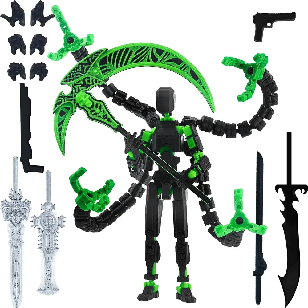 NONE Zusammenbau fertig T13 Actionfigur, 3D-gedruckt, mehrfach gegliffen, beweglich, Titan 13, Lucky Dummy Nova Robot Actionfigur Desktop 6