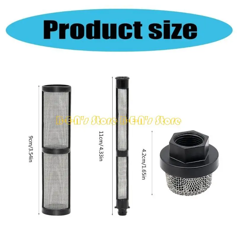 Y1AD 246385 246384 287032 Airless Sprayer Filter Set for 395 490 495 595 3400 Sprayer Sprays Inner Cores Filter Guns Filter