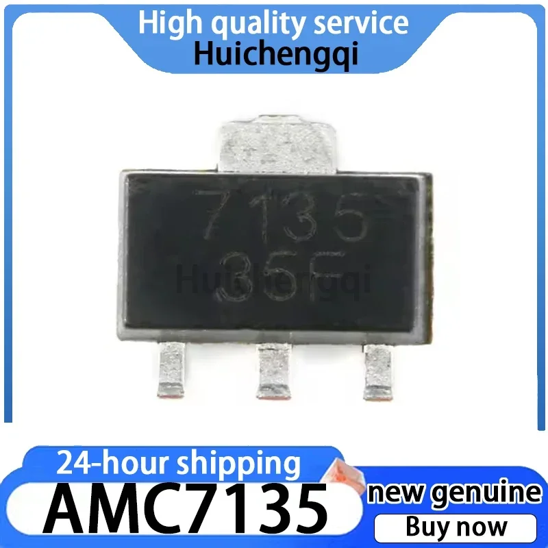 20PCS Genuine AMC7135 SOT-89 Constant Current 350mA/2.7-6V High-power LED Driver Chip
