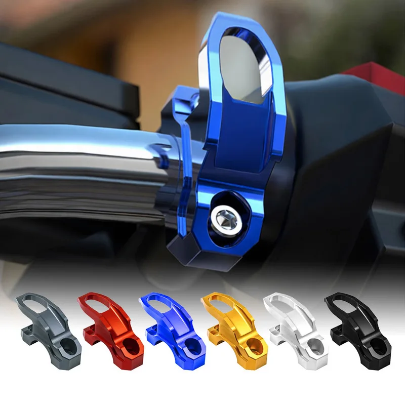 CNC Aluminum Alloy Mirror Base Integrated Hook, Motorcycle Brake Pump Storage Hook, Accessories for Electric Scooter Motorbike