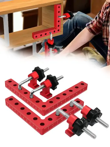120/140 มม.มุมคลิปยึด 90 องศา L-รูปเสริม FIXTURE ตําแหน่งแผงคลิปงานไม้เครื่องมือหนีบ