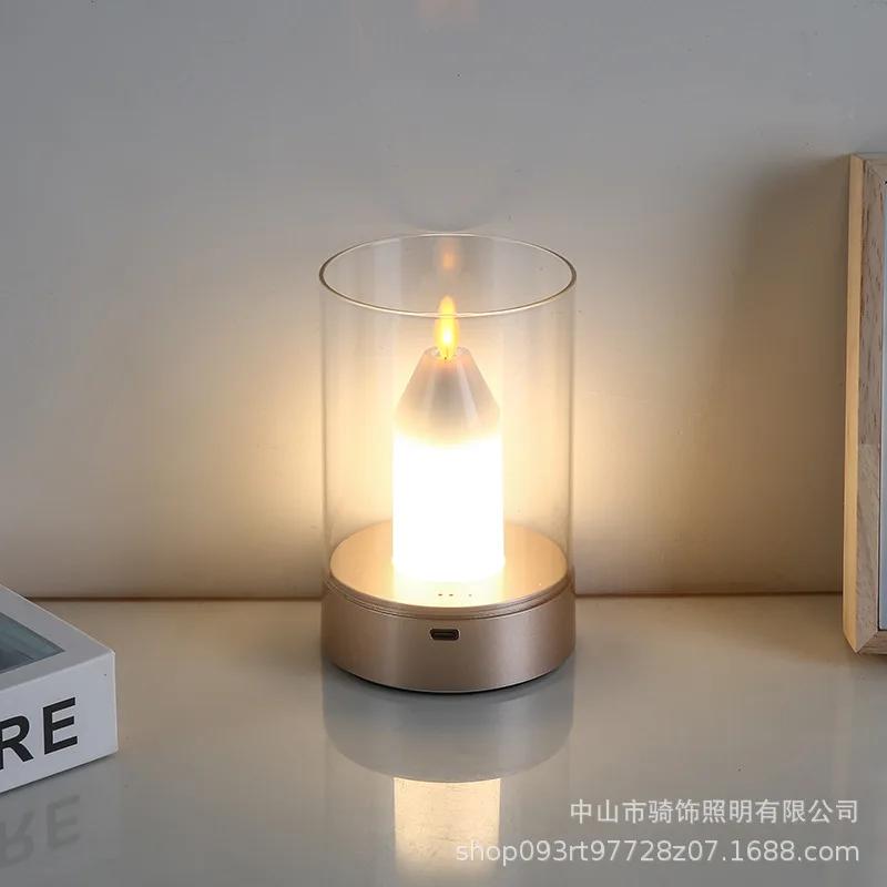 

Перезаряжаемый ночник-свеча: подарок на день рождения, для улицы, для пары, для ужина при свечах, с датчиком движения (волшебный)