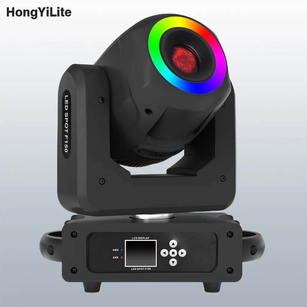 LED Lyre Spot 150W With 5 Face-Prism Gobos Moving Head DMX Light Party DJ Equipment Bar Light KTV Bar Stage Lighting Effect