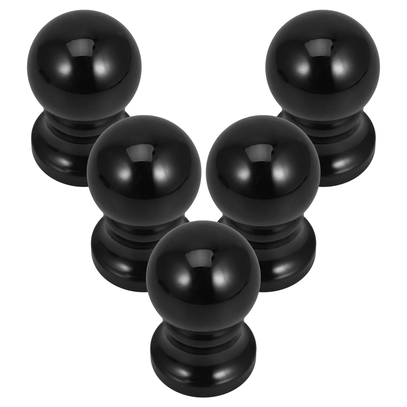 

5Pcs Flagpole Ball Topper Rotating Design for Neat Flag Display Silver Finial Outdoor Flagpole Replacement Caps Durable