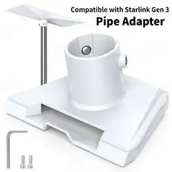 Pipe Adapter Compatible with Starlink Gen 3 Standard Antenna Pole Mount Kit for Starlink V3 Kickstand Dishy Pipe Adapter