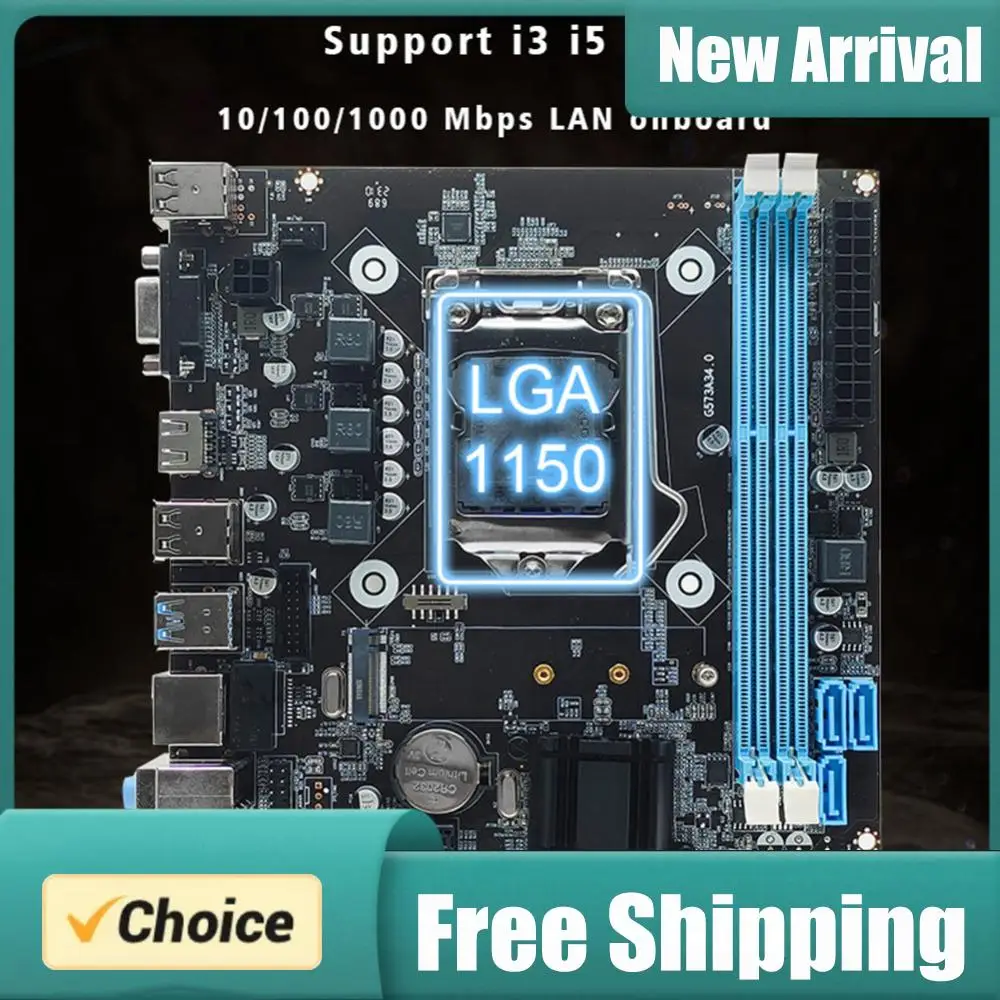 H81 Desktop Computer Mainboard 16GB I/O Interface Micro-ATX LGA1150 Support SATA 3.0 2.0 PCI Express X16 X1 M.2 Nvme/NGFF Slot