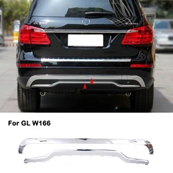 A1668851274 A1668852374 Rear Bumper Chrome Chromium Trim Spoiler Diffuser For Mercedes Benz GL X166 W166 GL350
