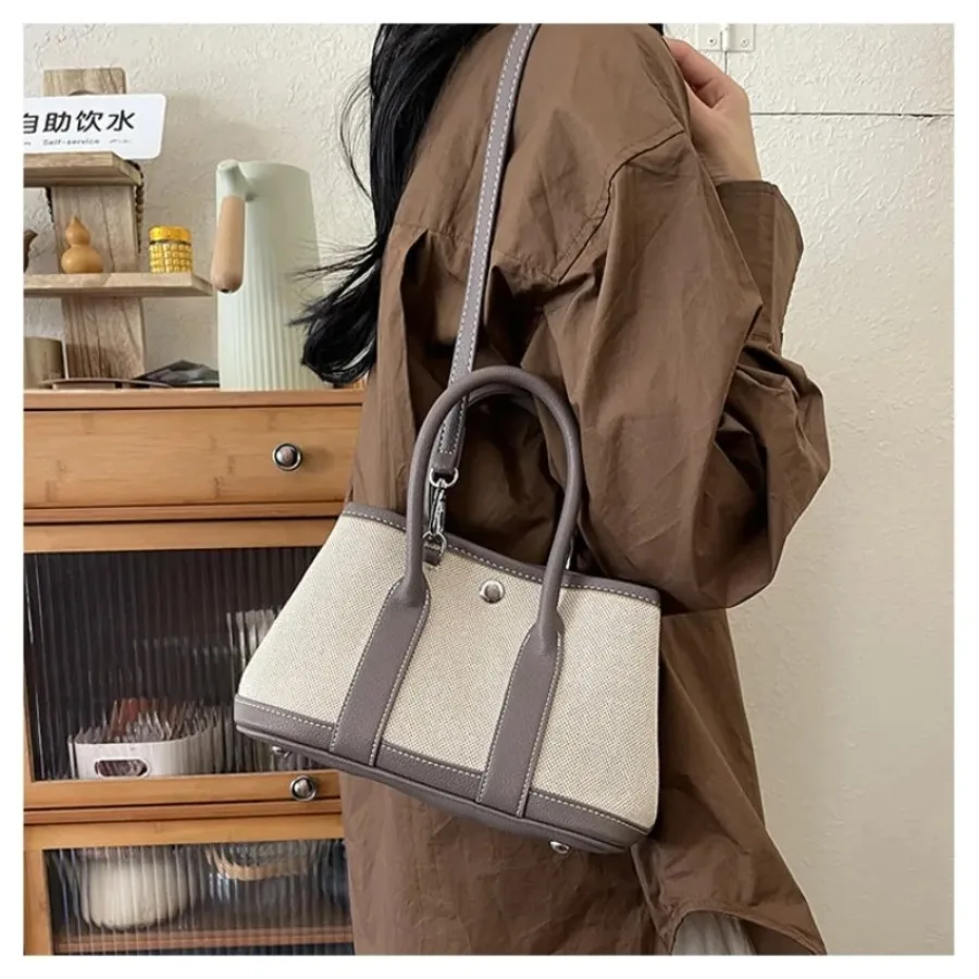 

Summer new fashion senior sense of canvas bag crossbody women's bags large capacity versatile foreign shoulder handbag