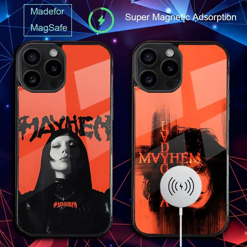 

L-LADY MAYHEM G-GAGA Phone Case For iPhone 17,16,15,14,13,12,11,Pro,Max,Plus,Mini,SE4,E Magnetic Magsafe Wireless Charging