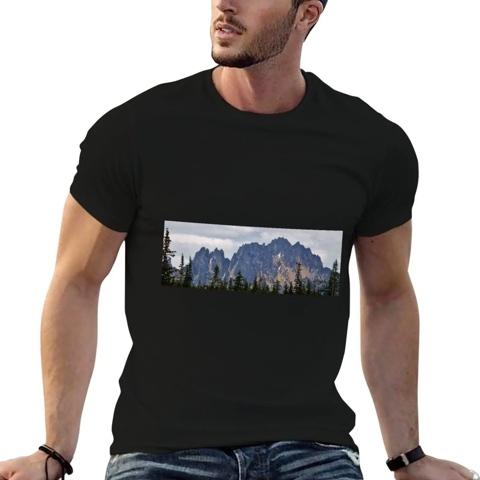 

North Cascades T-Shirt men t shirt cotton 100% man t shirt luxury T-Shirt