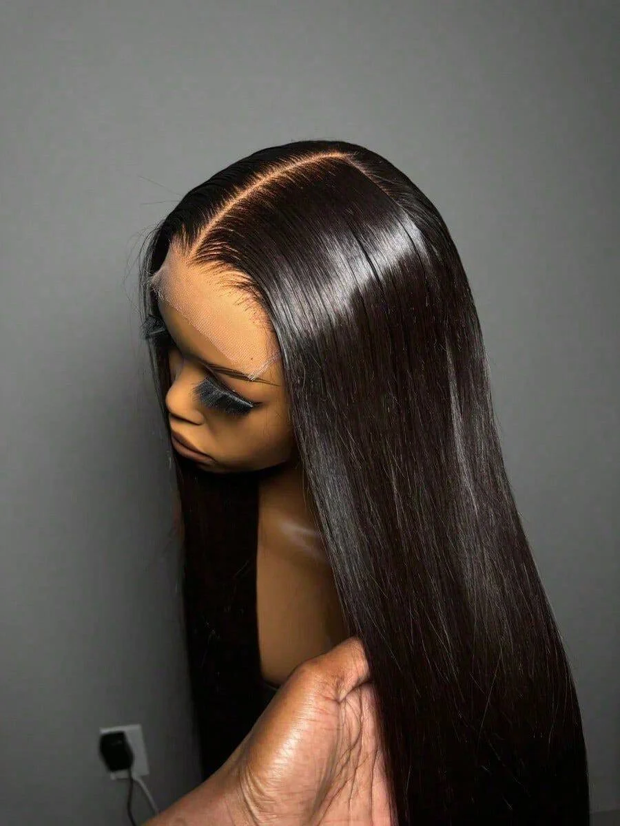 40 Inch 250% Density Wear And Go Glueless Wigs Human Hair Pre Cut Pre Plucked With Baby Hair 5x5 13x4 Bone Straight Lace Frontal Wigs Human Hair Wigs For Women No Glue Hd Lace Front Closure Ready To Wear Wigs