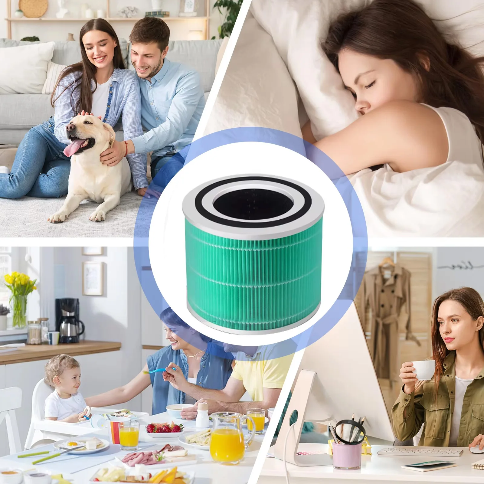 High-Efficiency Hepa Activate Filter Replacement For Levoit Air Purifier Core 300 Spare Parts Air Purifier Filter Accessories PM view 4