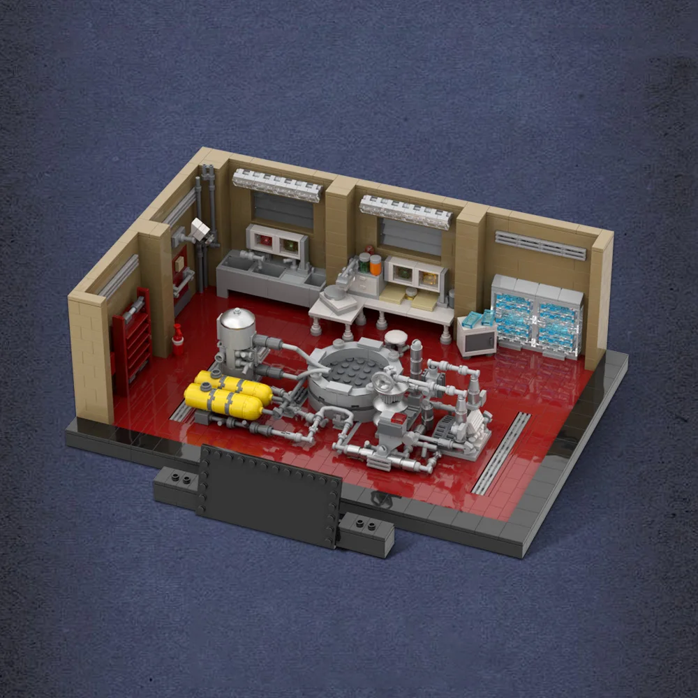 

MOC The Superlab Model Building Blocks Breaking Bad Movie Scene Chemical Toxicology Laboratory Room House Bricks Toy Gift