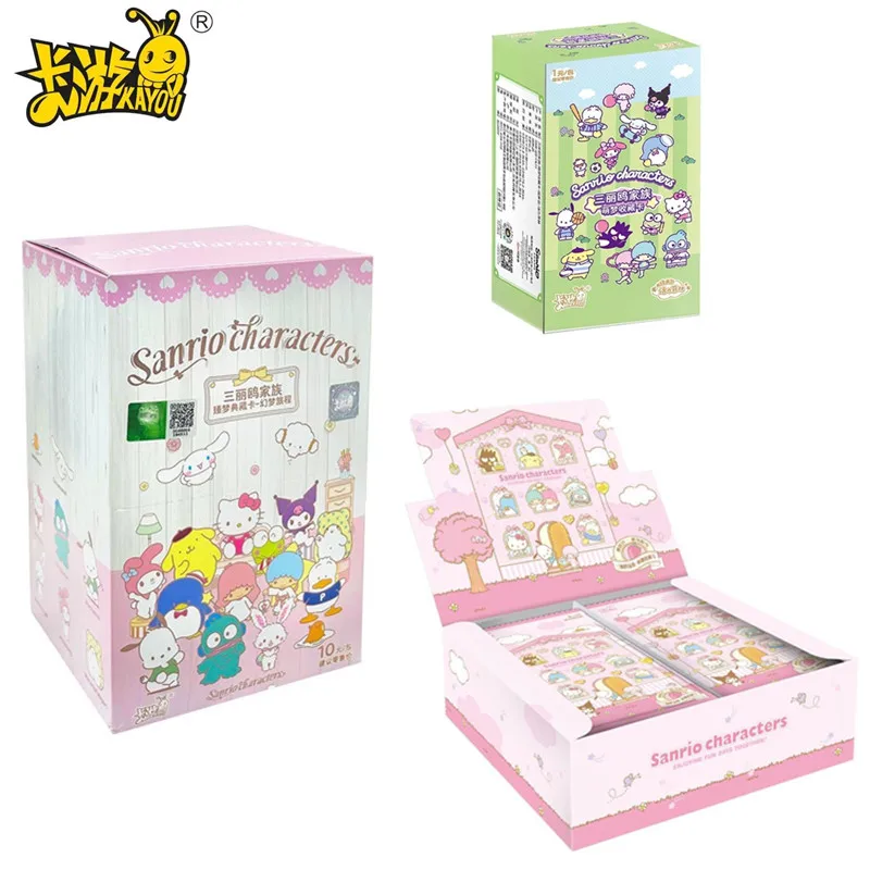 الأصلي KAYOU سانريو بطاقة سانريو الأسرة سلسلة حلم جمع بطاقة الخيال حلم رحلة مرحبا كيتي بطاقة لعبة لفتاة هدية #1