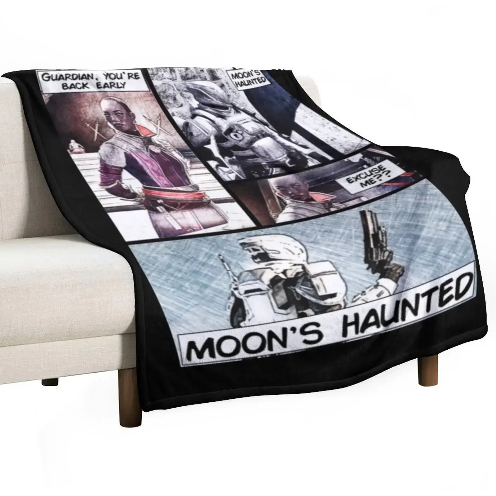 Destiny T-ShirtMoon's Haunted Throw Blanket Couverture légère résistante aux plis