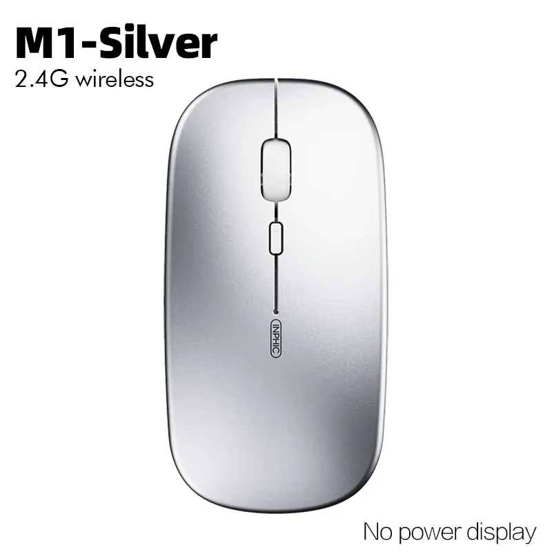 

INPHIC M1PRO Wireless Mouse, Rechargeable Silent Mouse, Bluetooth Three-mode Wireless Mouse, Power Display + TYPE-c Charging