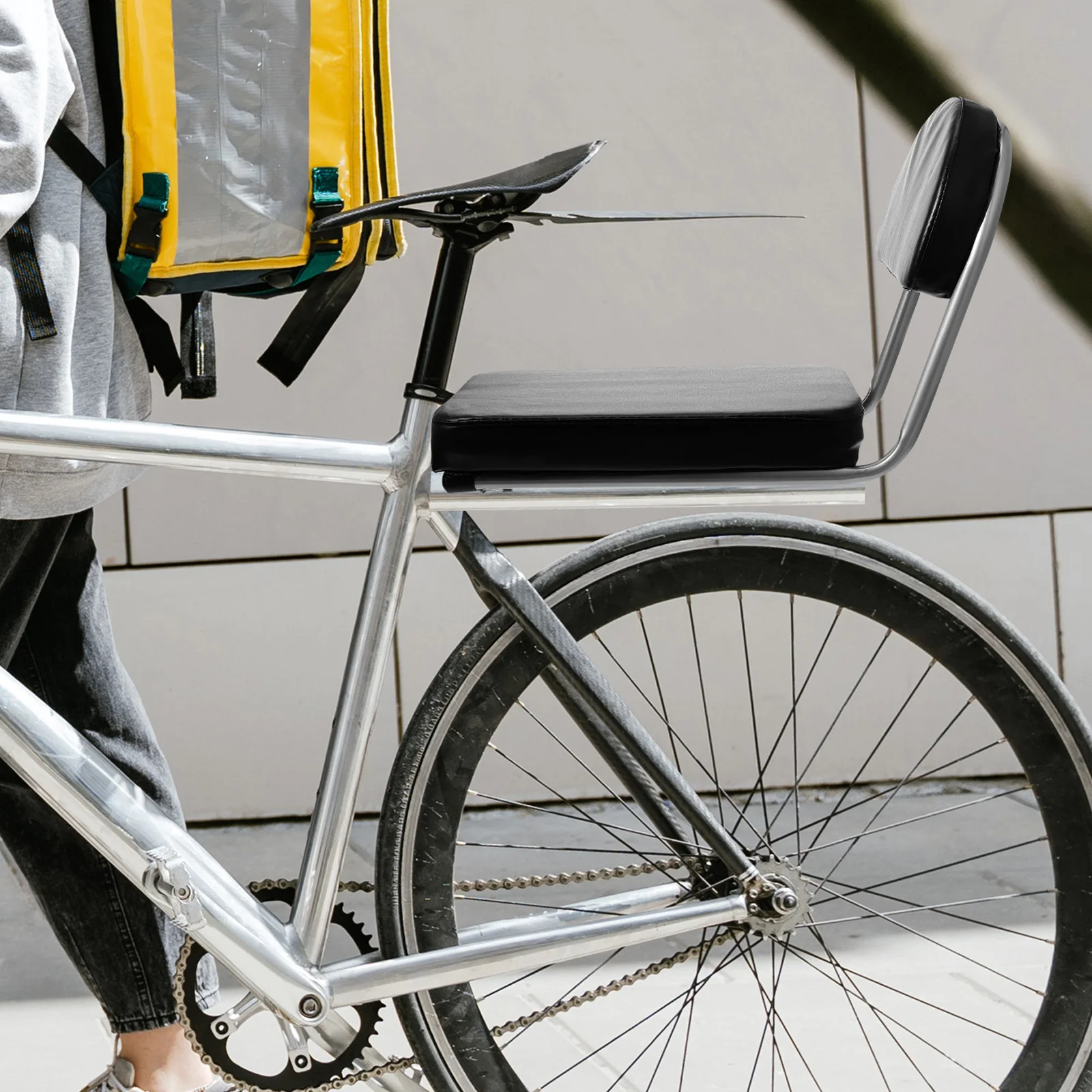 

1Pcs Bike Backrest Thickened Rear Seat Cushion Non Slip Wear Resistant Waterproof for Electric Bicycle Folding Bike Outdoor