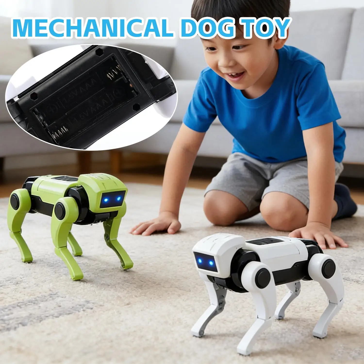 Mechanical Dog Science and Education Experiment Intelligent Small Robot Children's DIY Assembly Puzzle Toy Gift