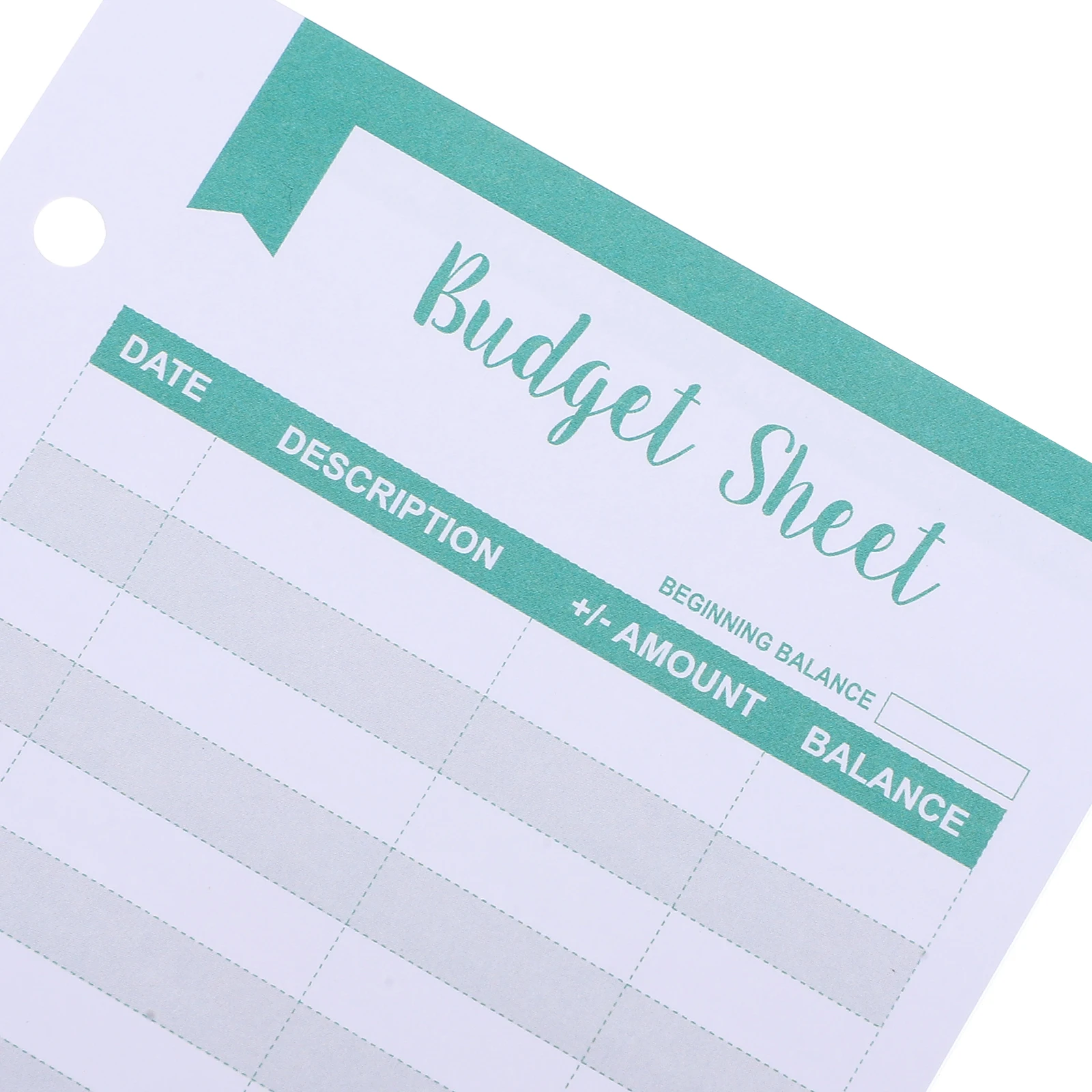40pcs A6 Inserts Budget Planner With Holes Divider Page For Ledger Budget Sheets Binder Budget Planner Organizer Budget Sheets
