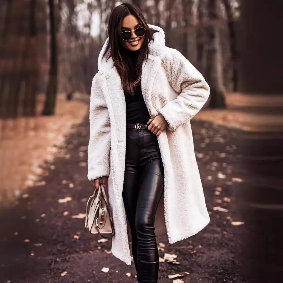 Quilted Coats Fashion Long Hooded Solid Color Long Sleeved Loose Casual Simple Jacket Autumn Winter Daily Warm Women\'s Clothing