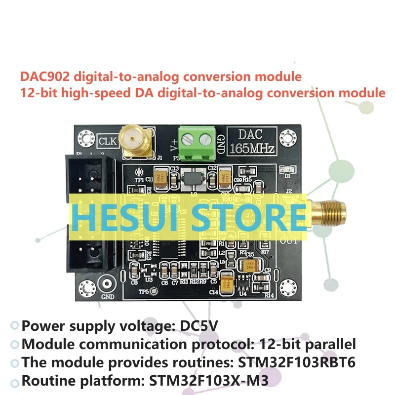 DAC902E DAC902 High speed DA module DAC module board high SFDR 12-bit parallel 165MSPS