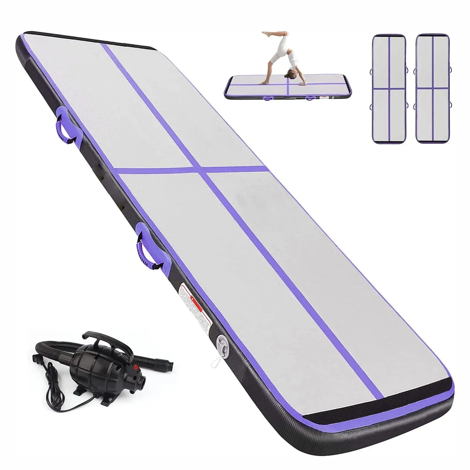 2023 Hot Selling Custom Carbon Fiber Air Track Inflatable Gymnastic Mat Inflatable Tumble Airtrack