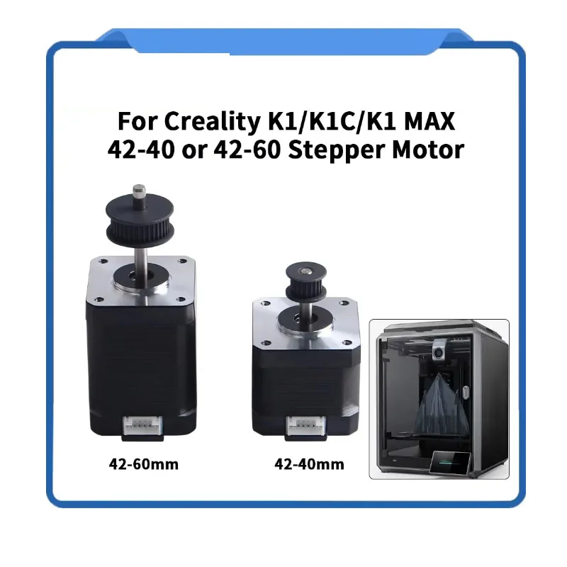 

For K1/K1 MAX/K1C 42-40 or 42-60 Stepper Motor High Temperature Resistance Suppot High Speed Printing 3D Printer Motor for K1