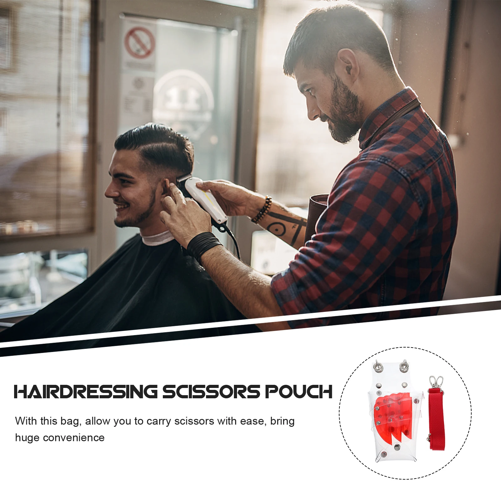 

Hair Scissors Bag Storage Grooming Shear Case Hairdressing Pouch Barber Tool Comb Portable Lightweight Large Capacity