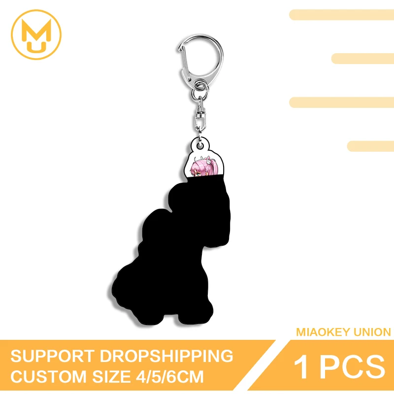 Cute Game Girl Keychain Kawaii Acrylic Keyring Backpack Charm Phone Pendant Gift Accessories Collection Desk Display Ornament
