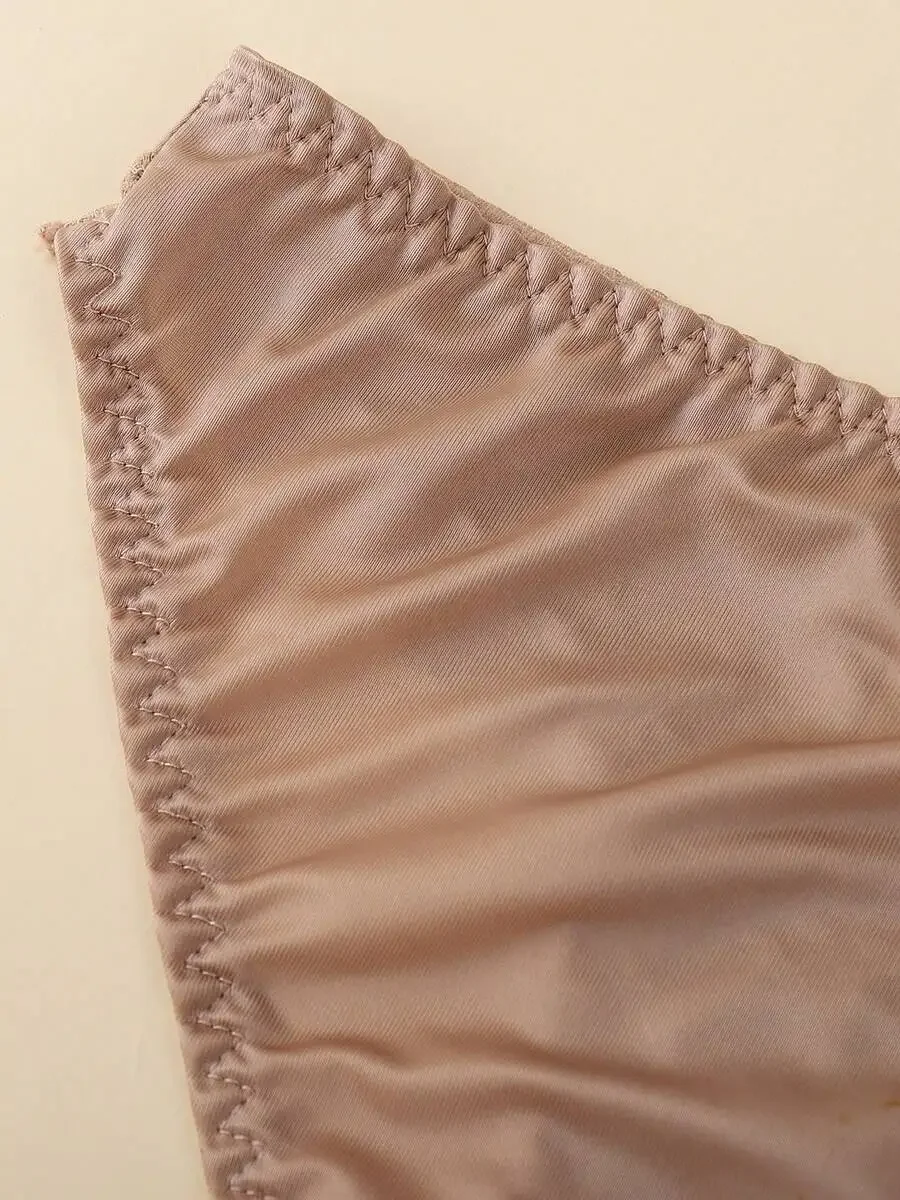

4 Pcs Seamless Low-Waist Lace Briefs For Women