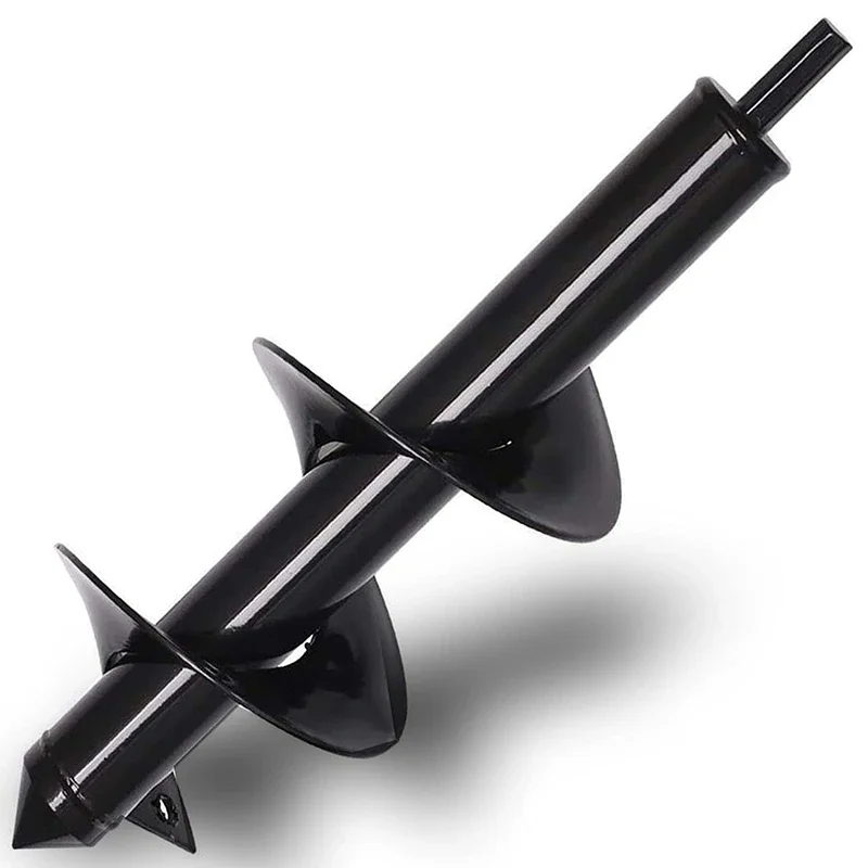 

Garden Auger Drill Bit for Planting Solid Shaft Bulb Auger,Heavy Duty Garden Auger Spiral Drill Bit for Auger Post Hole Digger