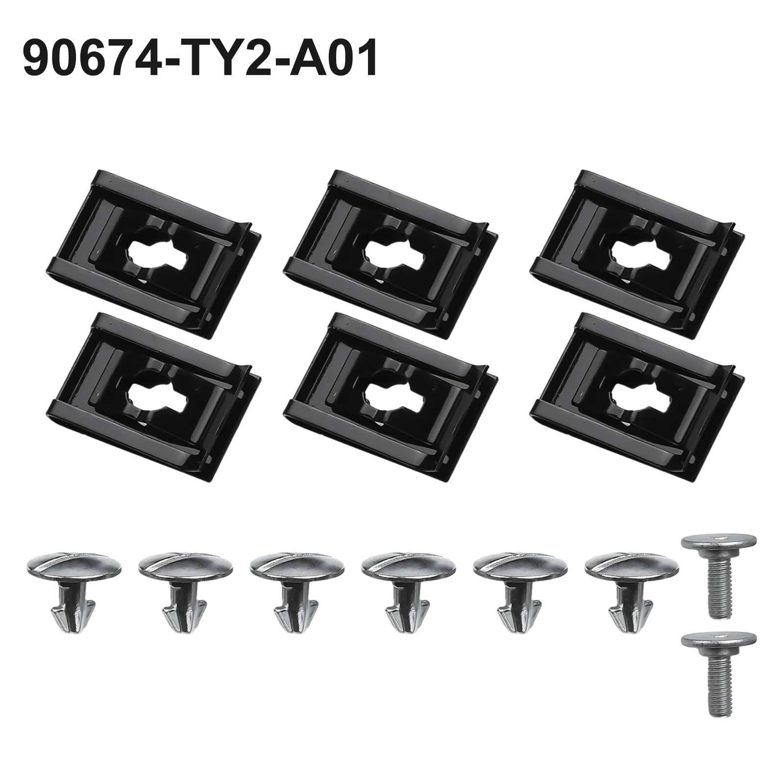 Pin Screw Screws Bolts Clip 14 Pc 14pc/set 90105-TBA-A00 90673-TY2-A01 90674-TY2-A01 For Honda For CRV For Civic