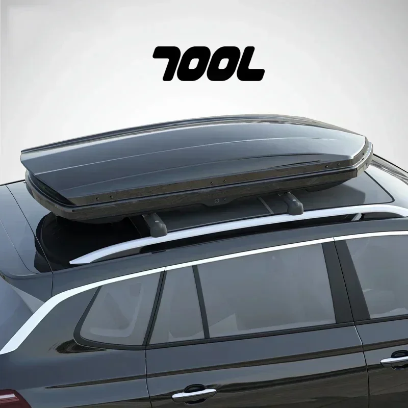 Universal 700l automóvel suv telhado tronco cores personalizadas rack de teto superior do carro carga bagagem transportadora armazenamento caixa telhado