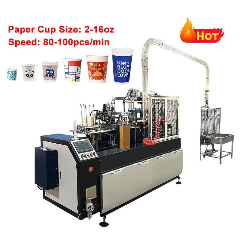 Fully Automatic Coffee Cutting Forming Hines Disposable Paper Cup Making Hine