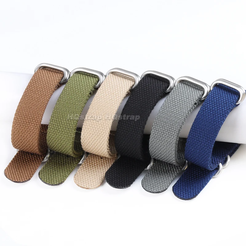 Nylon Soft Watchband 20mm 22mm Canvas Strap for Samsung Galaxy Watch Bracelet Universal Sport Wristband for Military Watch Band