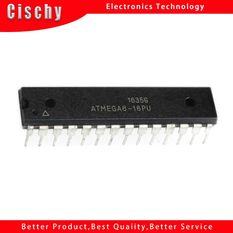 1pcs/lot ATMEGA8 ATMEGA8-16PU ATMEGA8A-PU MEGA8-16 DIP  IC DIP-28 8-bit with 8K  In Stock