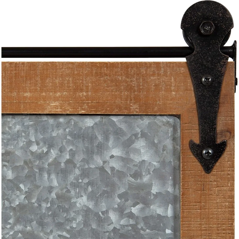 لوحة مذكرة مغناطيسية حديثة للمزرعة، إطار خشبي بني ريفي لتنظيم المكاتب المنزلية