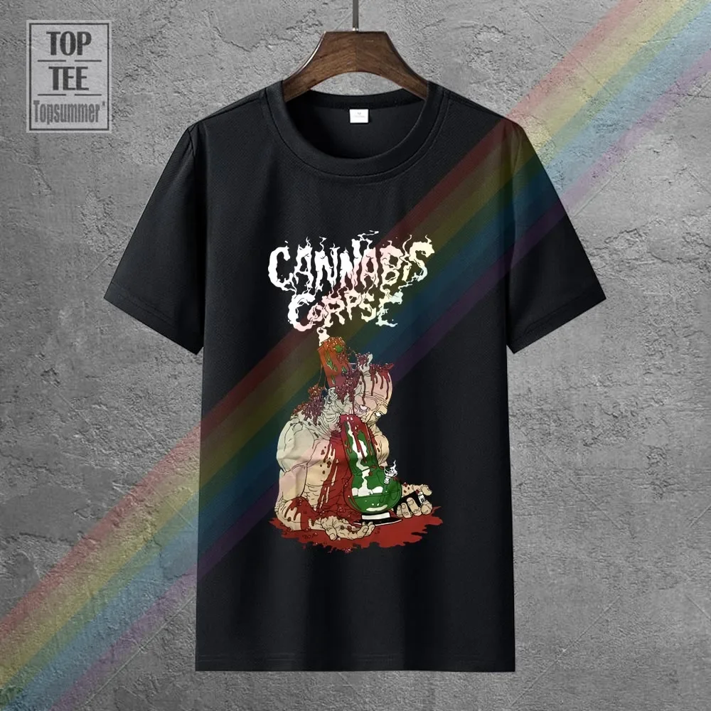 Corpse Death Bong Tee-Shirt Emo Punk T Shirt Hippie Goth Oversized Tops Sexy T Shirts Retro Gothic Tshirts