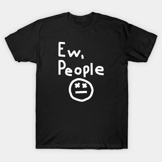 Streetwear Ew People T Shirts Tee Women Men Cotton Summer Casual Harajuku Oversized Top Novelty Loose Short Sleeve Clothing