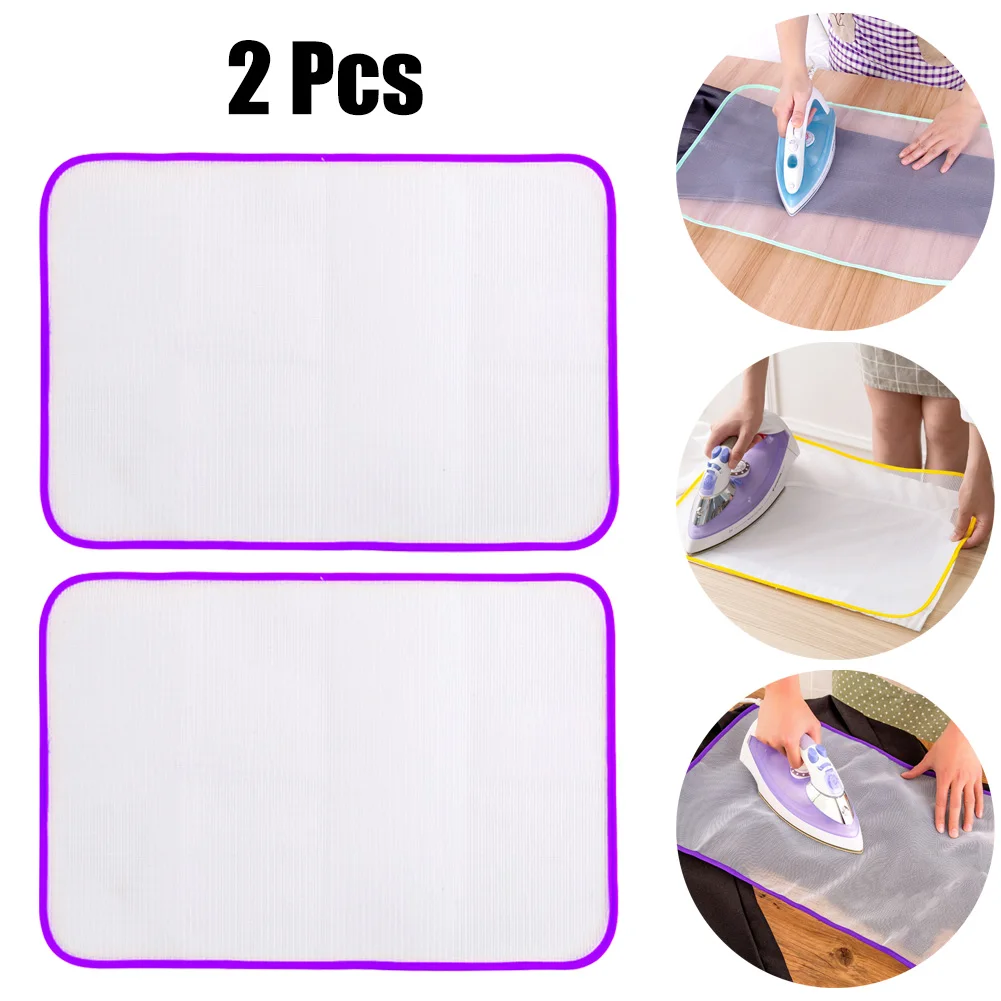 2pcs Ironing Cloth 50X35cm HighTemperature Resistant Ironing Protective Heat Insulation Pad Household Ironing Anti-ironing Cloth