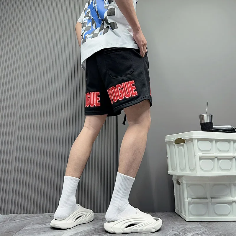 Fashion Embroidery Hipster Shorts - Stylish Beachwear, Breathable & Comfortable, Perfect for Summer! Basketball Shorts Men