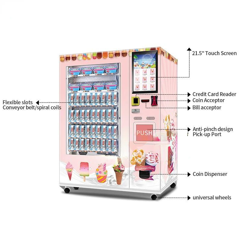 Fully Automatic Vending Machine For Ice Cream Vending Machine Frozen Icecream