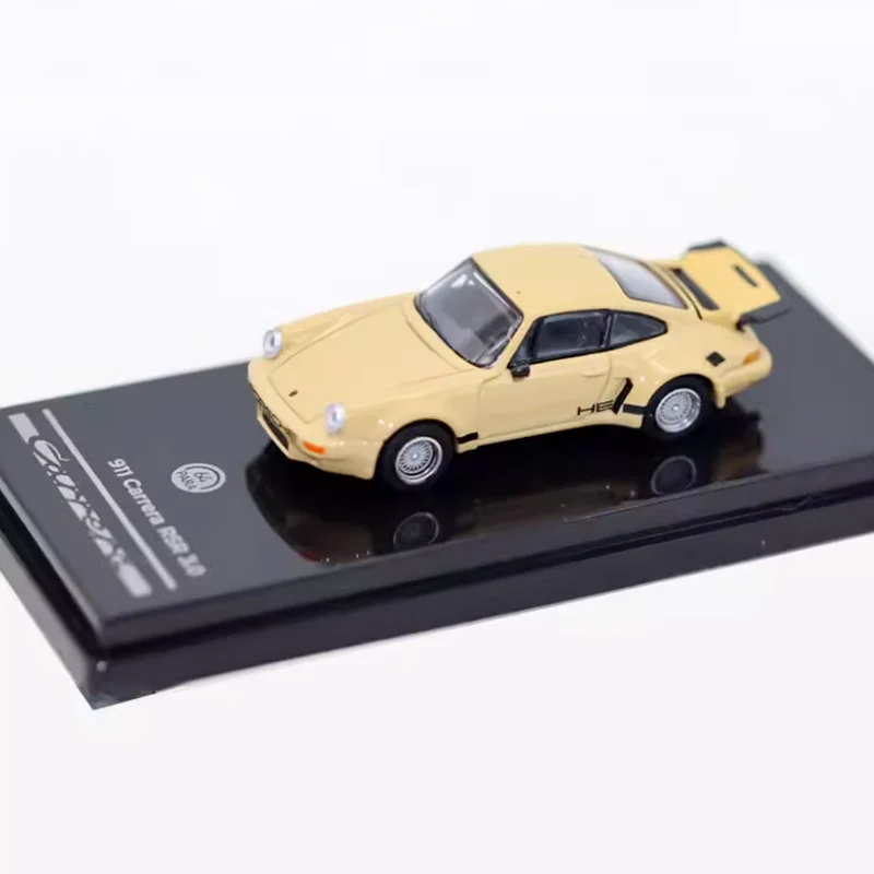 

Para Diecast 1:64 Scale 911 Carrera RSR 3.0 Alloy Simulation Car Model Souvenirs Collection Adult Boy Gift Static Display