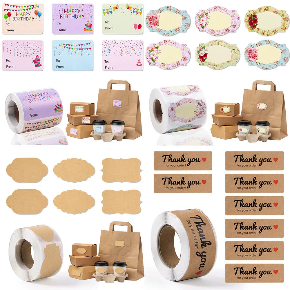 120/200/250szt Etykiety z imionami Naklejki Etykiety na prezenty urodzinowe Samoprzylepne prezenty Etykiety z podziękowaniami do pudełek na opakowania Pudełka do przechowywania
