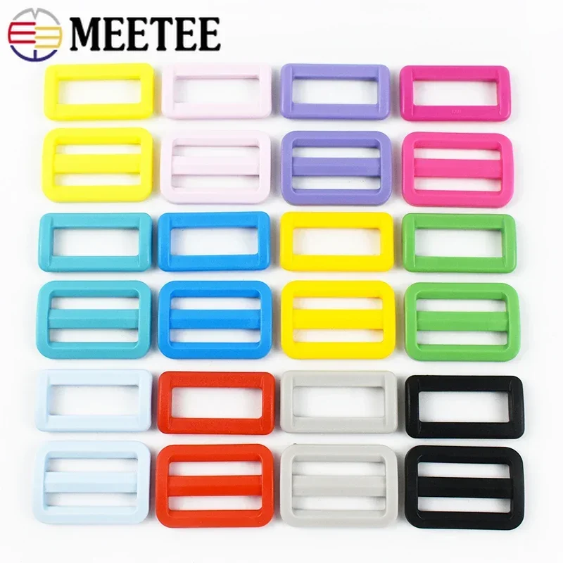 10/30/50Pcs 32/38mm Plastic Buckles Bag Strap O D Ring Hook Webbing Belt Tri-Glide Clasp Slider Adjuster Buckles Dog Collar