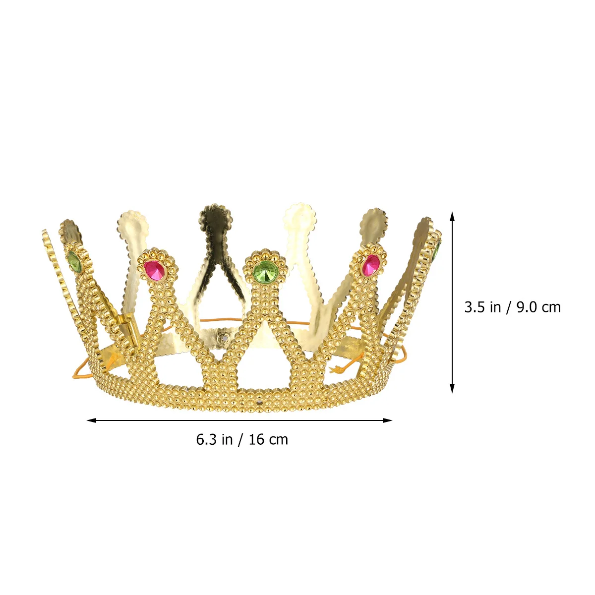 Korona Królowej Złota Korona na Halloween Wyjątkowa Królewska Średniowieczna Korona Króla Rekwizyt Kostiumowy Teatr Bal Urodziny Ślub
