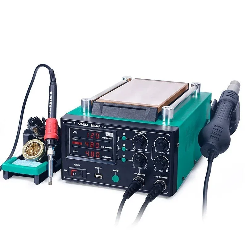 853AAA II Screen Separator Preheating Repair Desk Hot air Gun Welding Desk 3-in-1 Screen Splitter