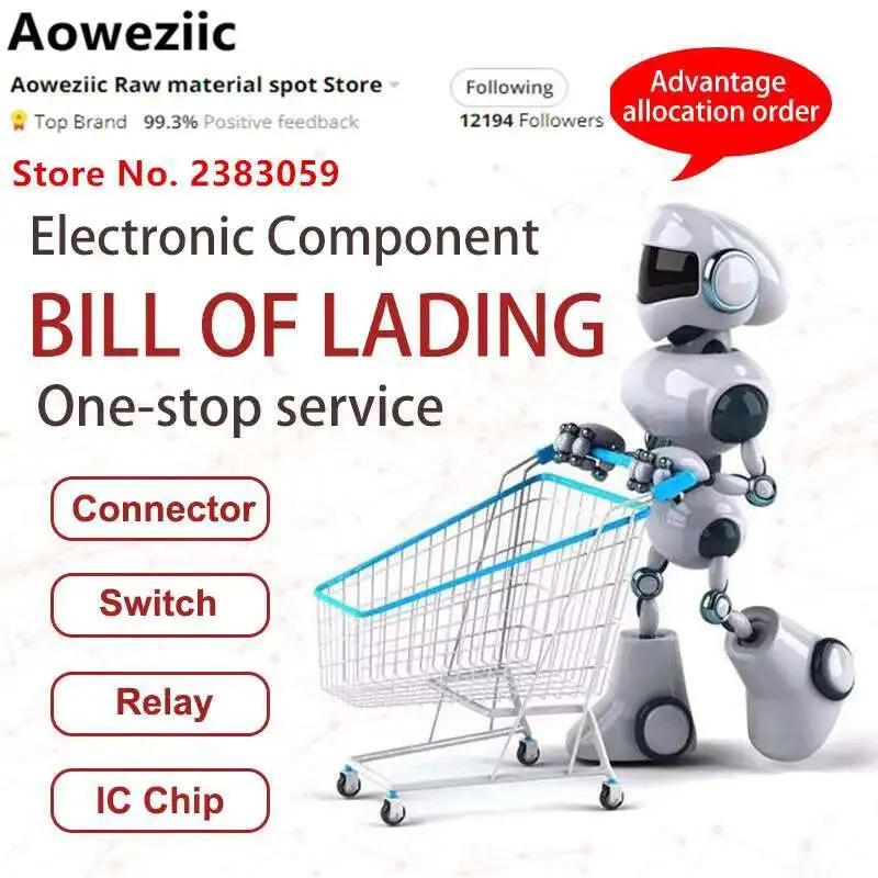 Aoweziic  2023+  10pcs/LOT 100% New Imported Original DSPIC33FJ32MC304-I/PT DSPIC33FJ32MC304 33FJ32MC304 TQFP-44 Microcontroller